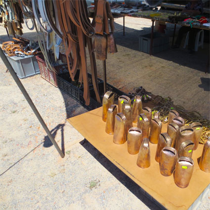 Cowbells in Alentejo market