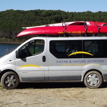 kayaking in south west Portugal