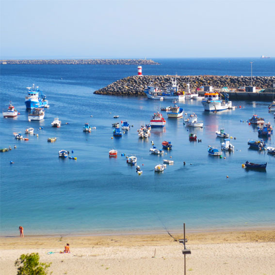 Sines beach and marina