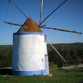 typical windmill in Portugal, Alentejo, Algarve